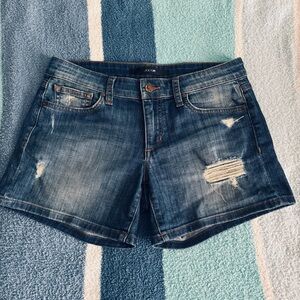 Joes Jeans Marylee Distressed Jean Shorts Medium Wash Size 26